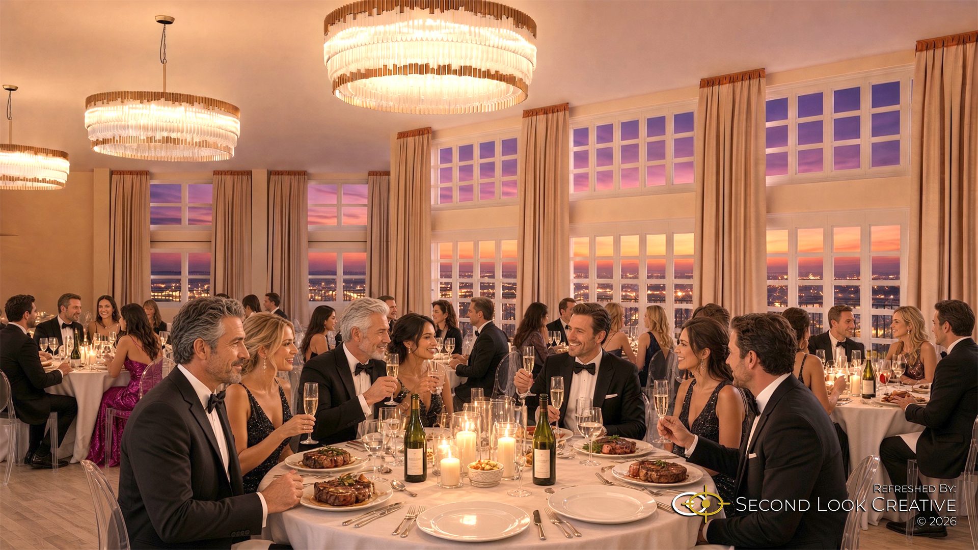 Baker Hotel and Spa Renovation Concept, Cloud Room Dinner refreshed original