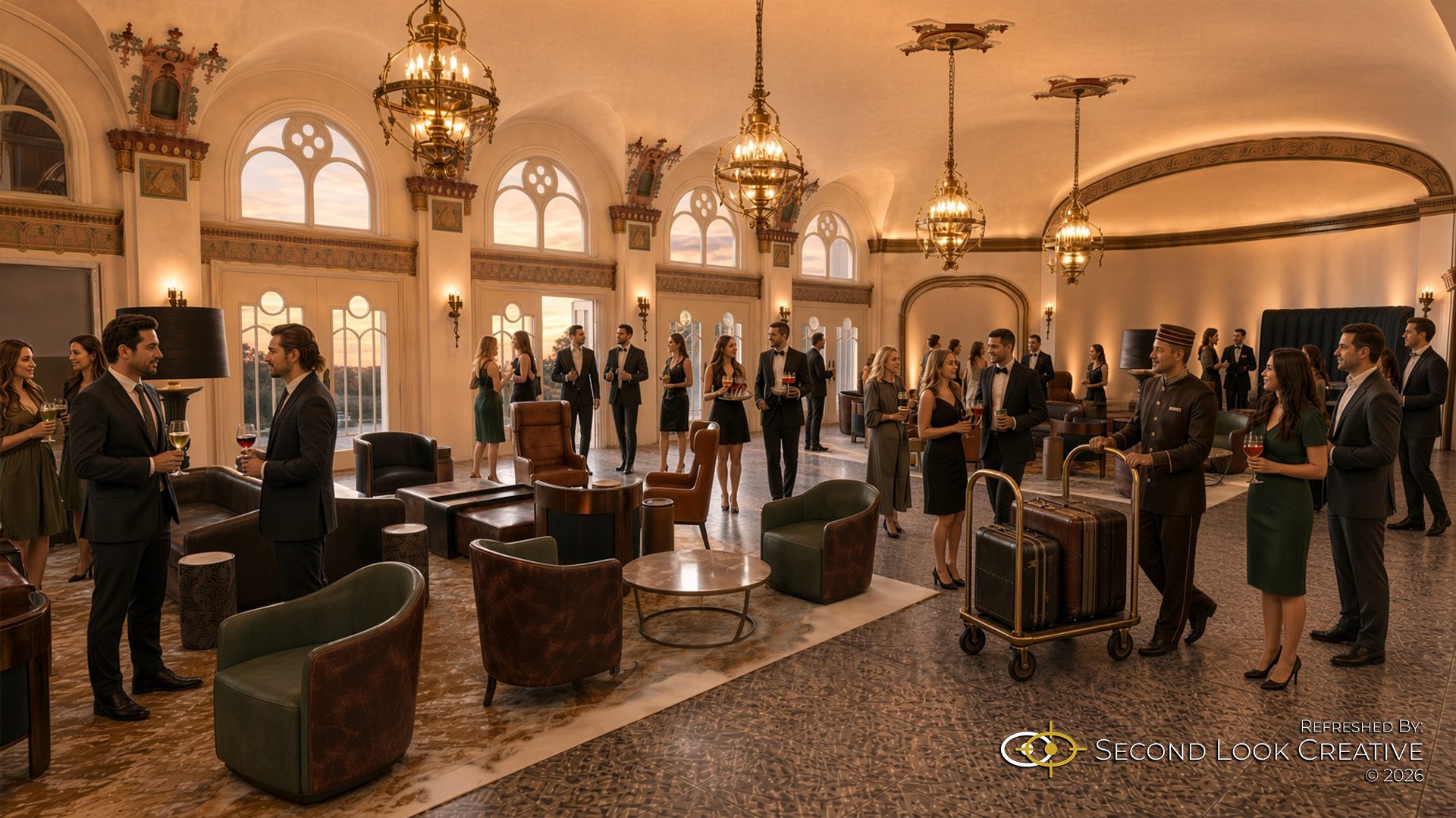 Baker Hotel and Spa Renovation Concept, Lobby