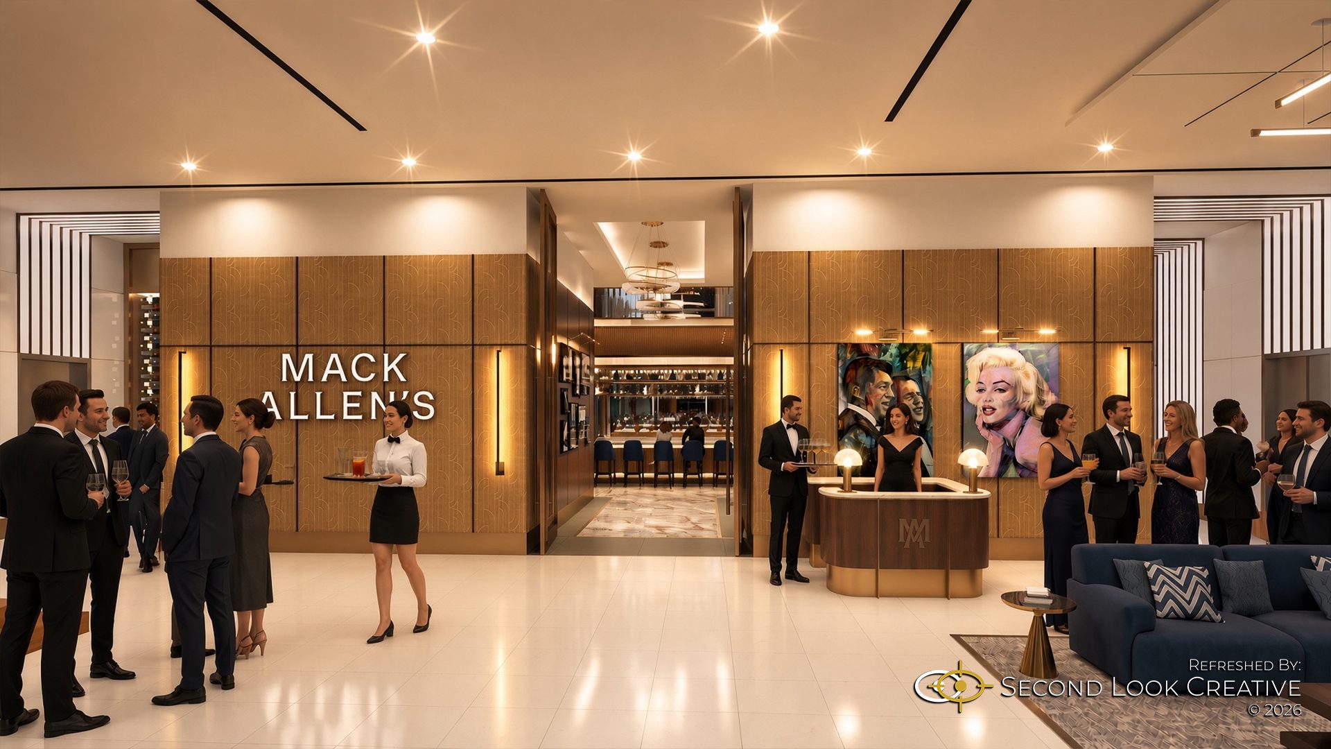 Mack Allen’s, Entrance refreshed original