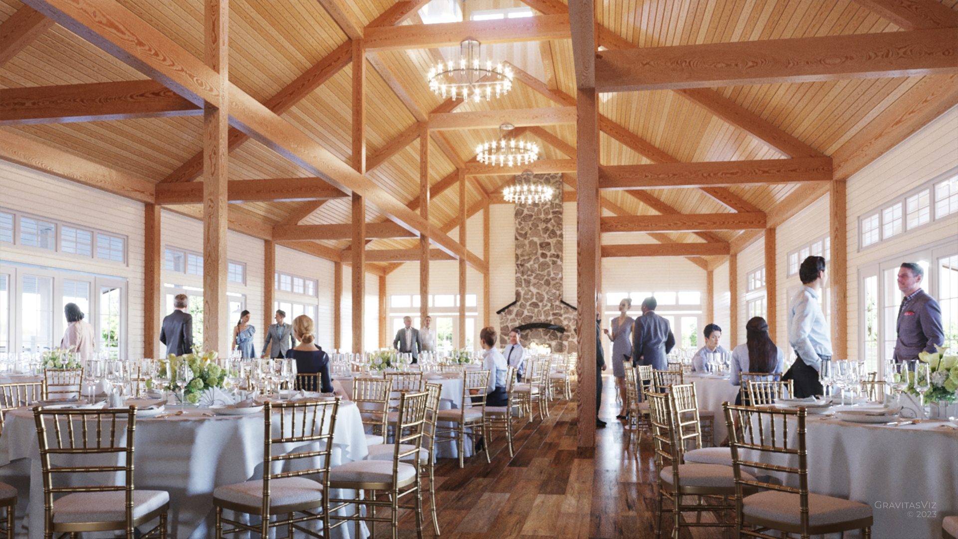Owl's Nest White Mountains: Lakehouse Wedding Venue Refresh, Reception Hall client original